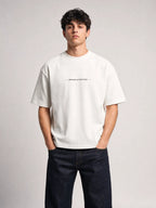 T-shirt blanc Le Céréalier, vue de face – coton épais 240 g/m², Héritage Authentique