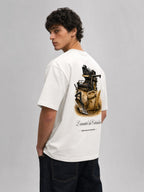T-shirt blanc Le Céréalier, vue trois-quarts – coton épais 240 g/m², Héritage Authentique