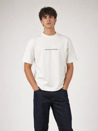 T-shirt blanc Le Vigneron, vue de face – coton épais 240 g/m², Héritage Authentique